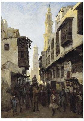 Makovsky, Vladimir Street Mouizz Dinn In Cairo China oil painting art